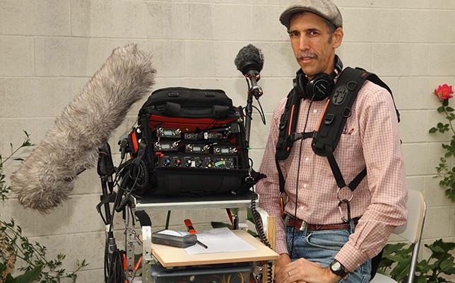 David Silberberg with audio kit